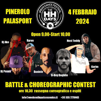 18° HH DAY Urban dance festival in Pinerolo Jam, Rassegna ,Battle, Choreographicc contest